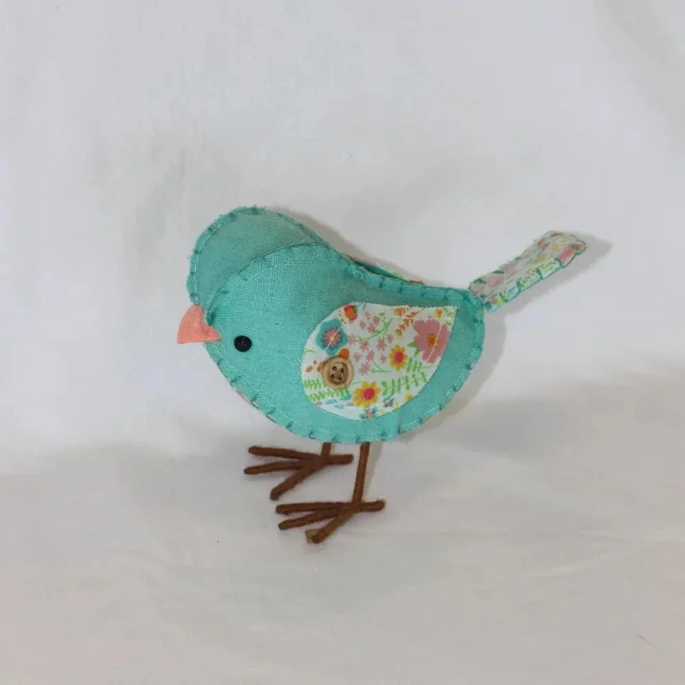 Target Spritz Bird 2015 Blue Floral Decoration Home Decor Collectible Colorful
